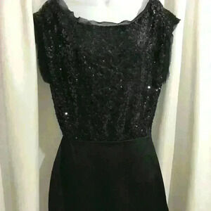 BCBG Generation Sequin and Satin Mini Dress.